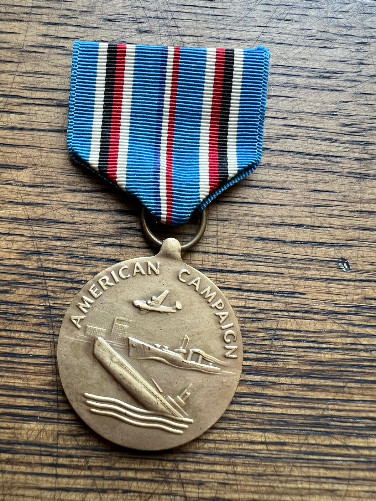 WO2 Amerikaans American Campaign medal medaille, Verzenden, Lintje, Medaille of Wings, Nederland
