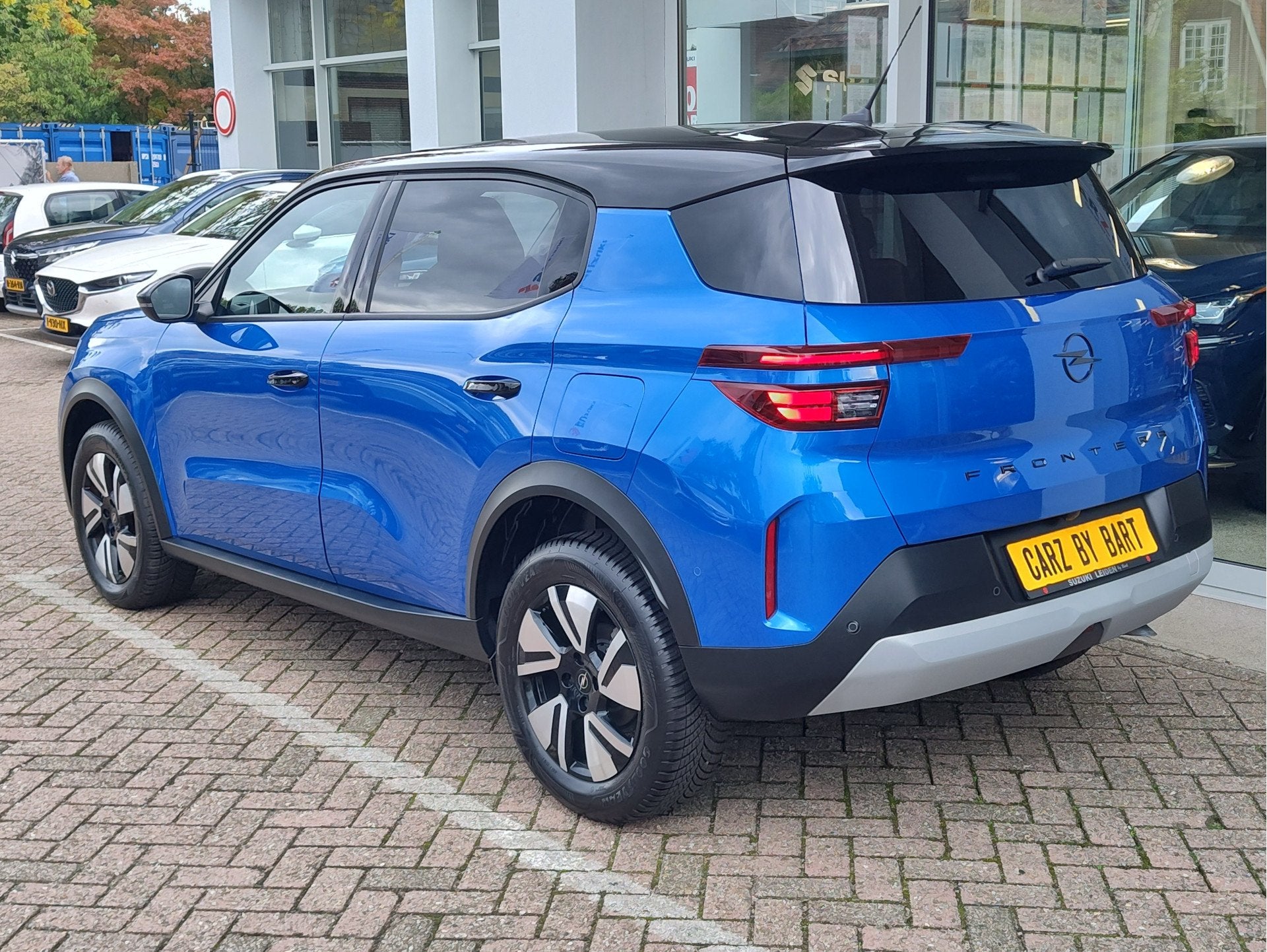 Opel Frontera 1.2 TURBO HYBRID GS AUTOMAAT Dodehoeksensoren, Auto's, Stof, 1199 cc, Blauw, 610 kg
