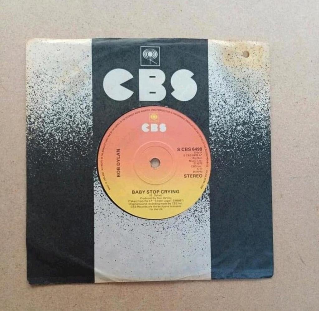 Bob Dylan  - Baby Stop Crying, Gebruikt, 7 inch, Single, Ophalen of Verzenden