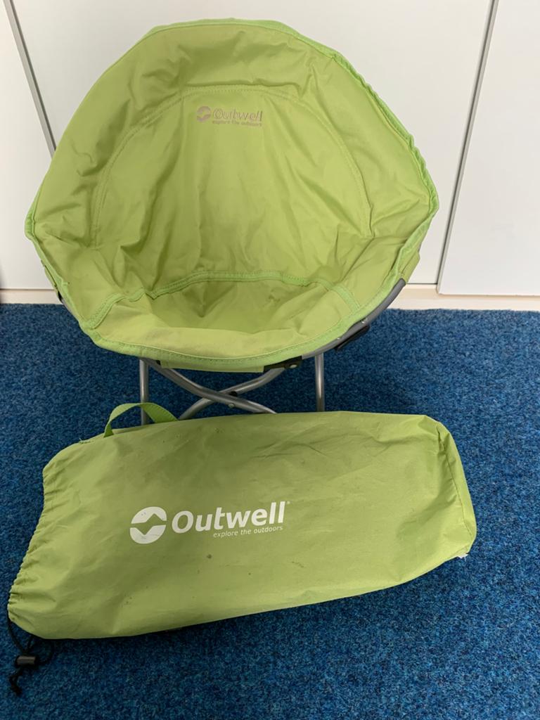 Handig Outwell appelgroen inklapbaar kinderstoeltje, Ophalen of Verzenden, Gebruikt, Inklapstoel