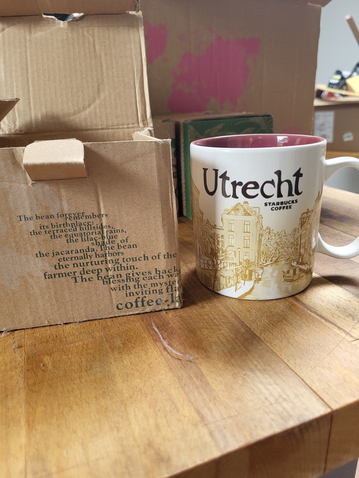 Starbucks Utrecht Mok - Nieuw in doos, Overige typen, Nieuw, Ophalen of Verzenden, Steen/keramiek
