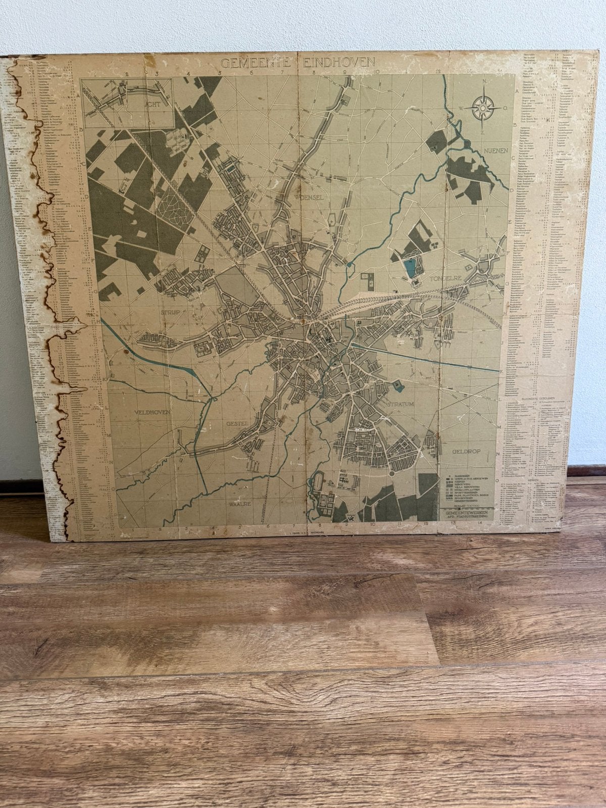 Stratenplan Eindhoven, Ophalen of Verzenden, 1800 tot 2000, Nederland, Landkaart