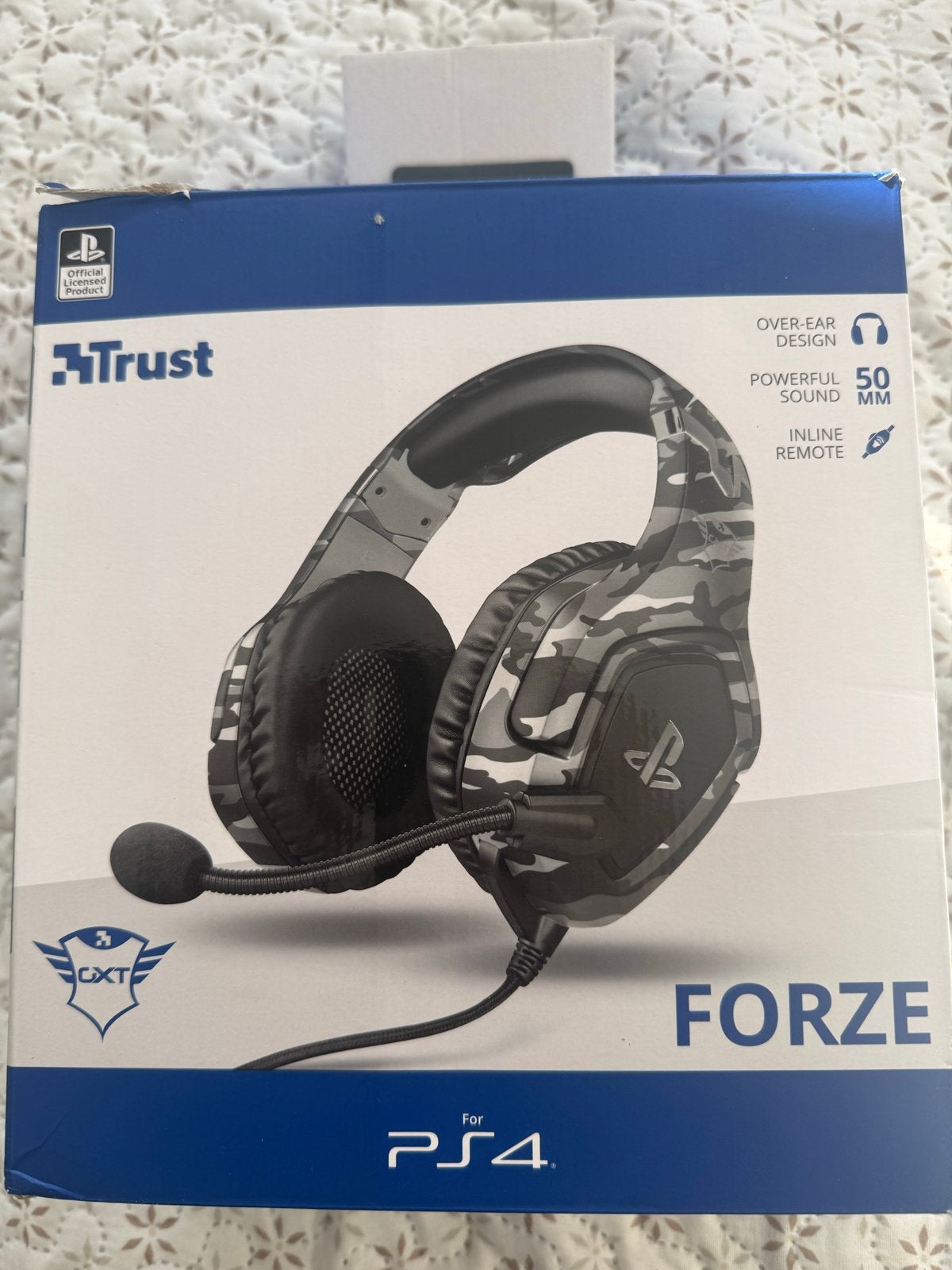 Trust GXT 488 Forze Gaming Headset voor PS4 - Camouflage, Ophalen of Verzenden, Zo goed als nieuw, Over-ear, Gaming headset