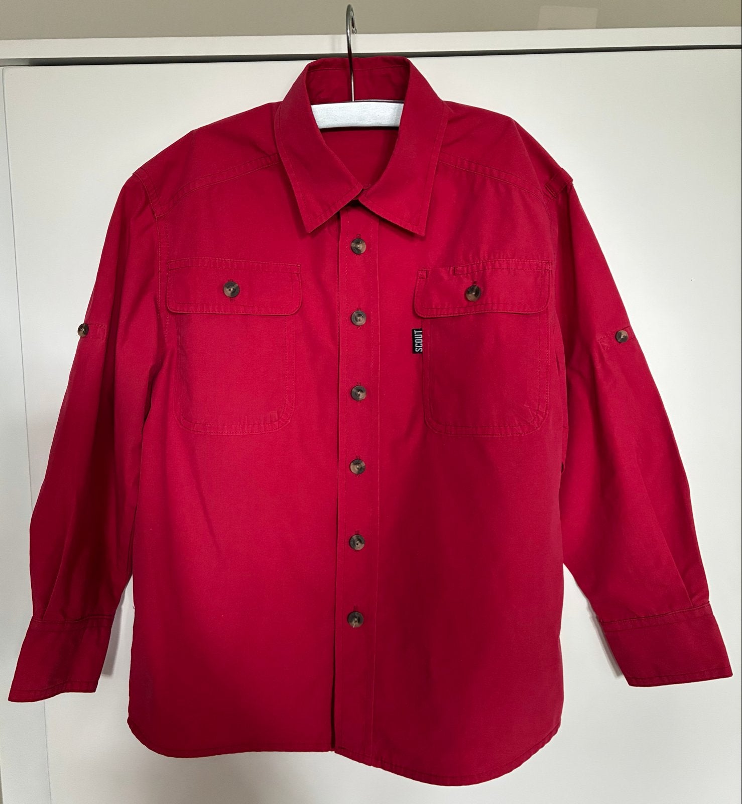 Scouting Bever blouse maat 128, Ophalen of Verzenden, Zo goed als nieuw, Jongen of Meisje, Overhemd of Blouse