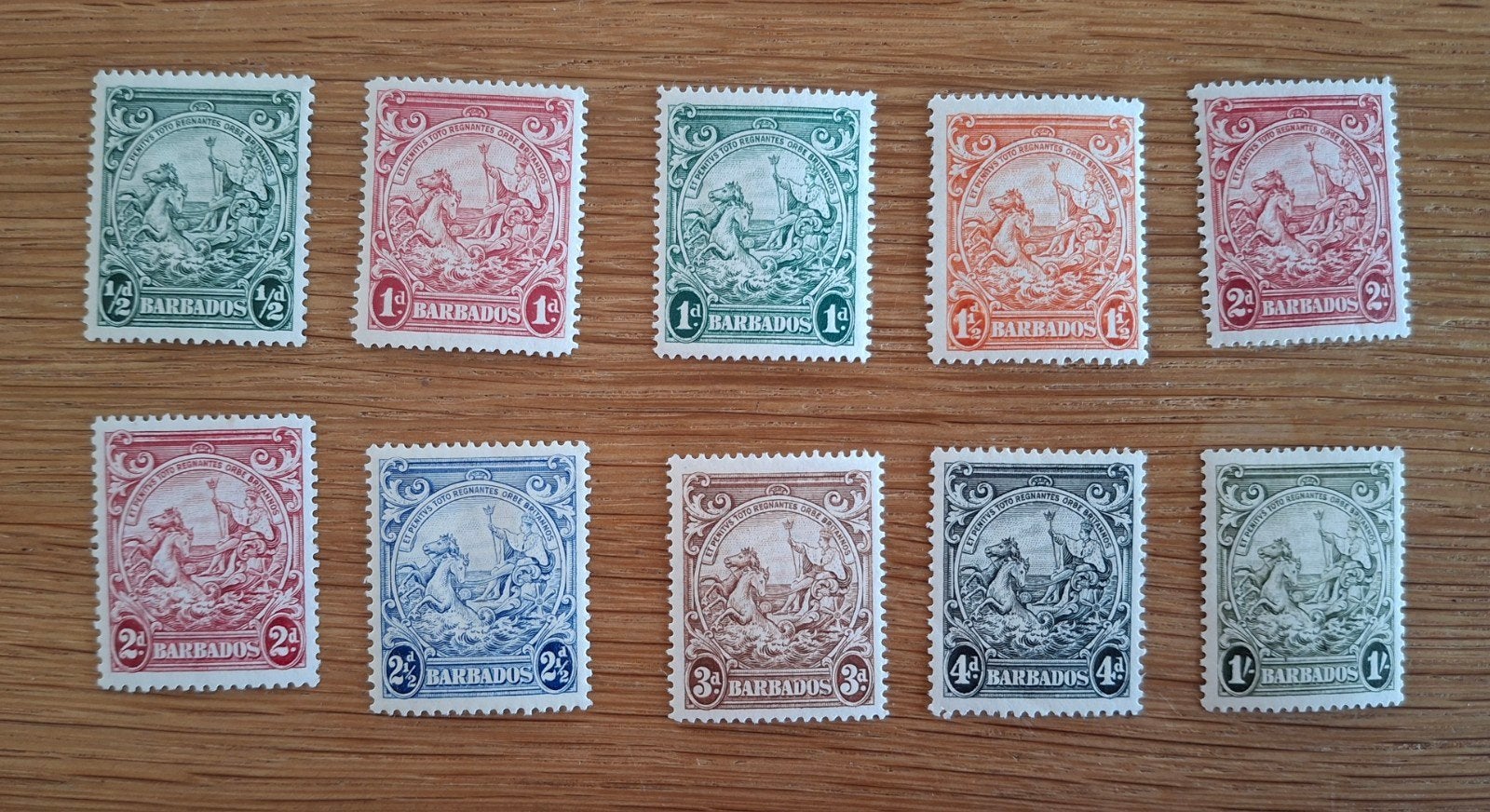 Engelse kolonie Barbados tussen S.G. 248 en 255 x(x), Verzenden