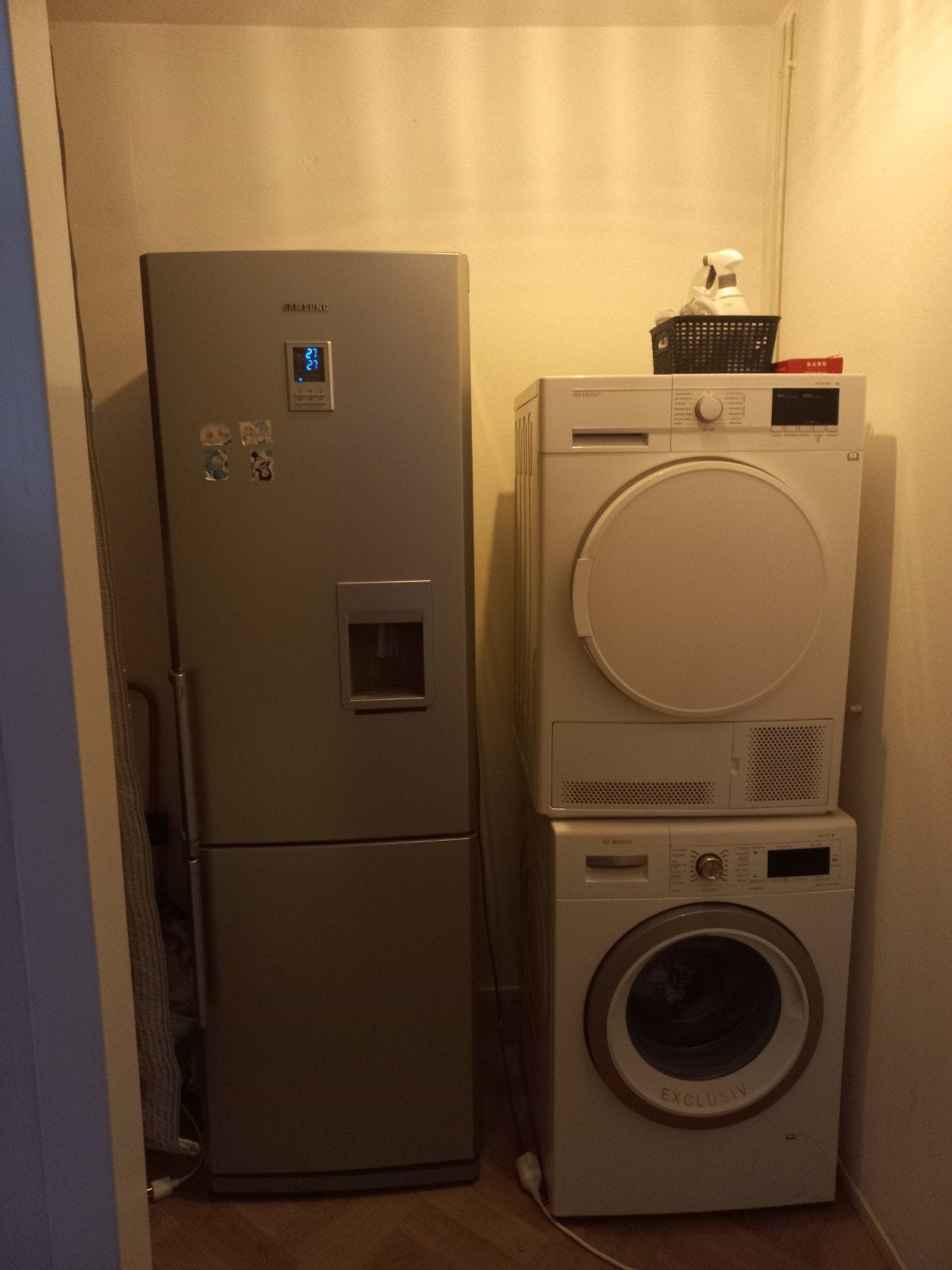 Samsung Koelkast met Aparte Vriezer en Waterdispenser, Witgoed en Apparatuur, Koelkasten en IJskasten, Gebruikt, 200 liter of meer