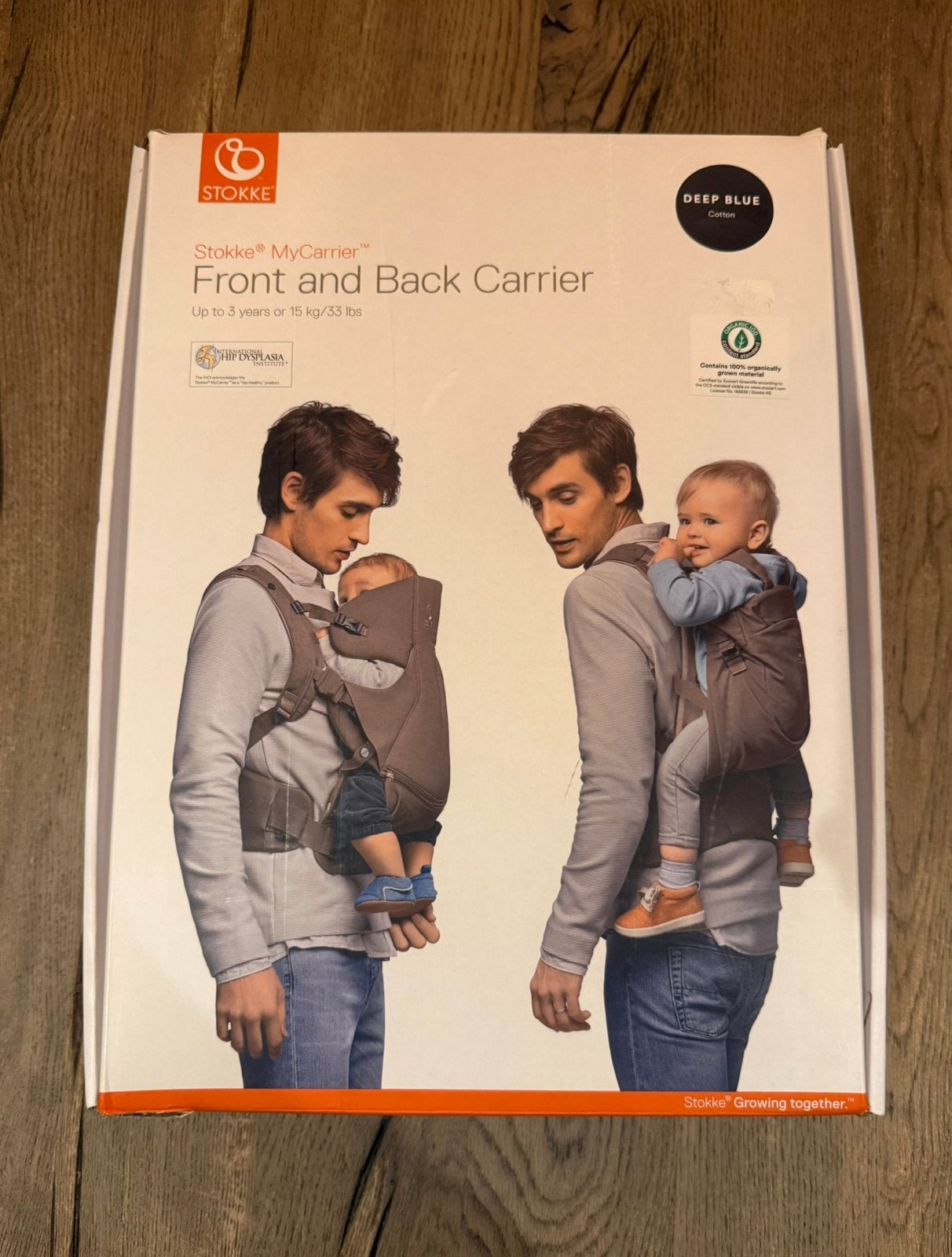 NIEUW: Stokke MyCarrier draagzak - deep blue, Buik of Rug, Nieuw, Ophalen of Verzenden, Overige merken