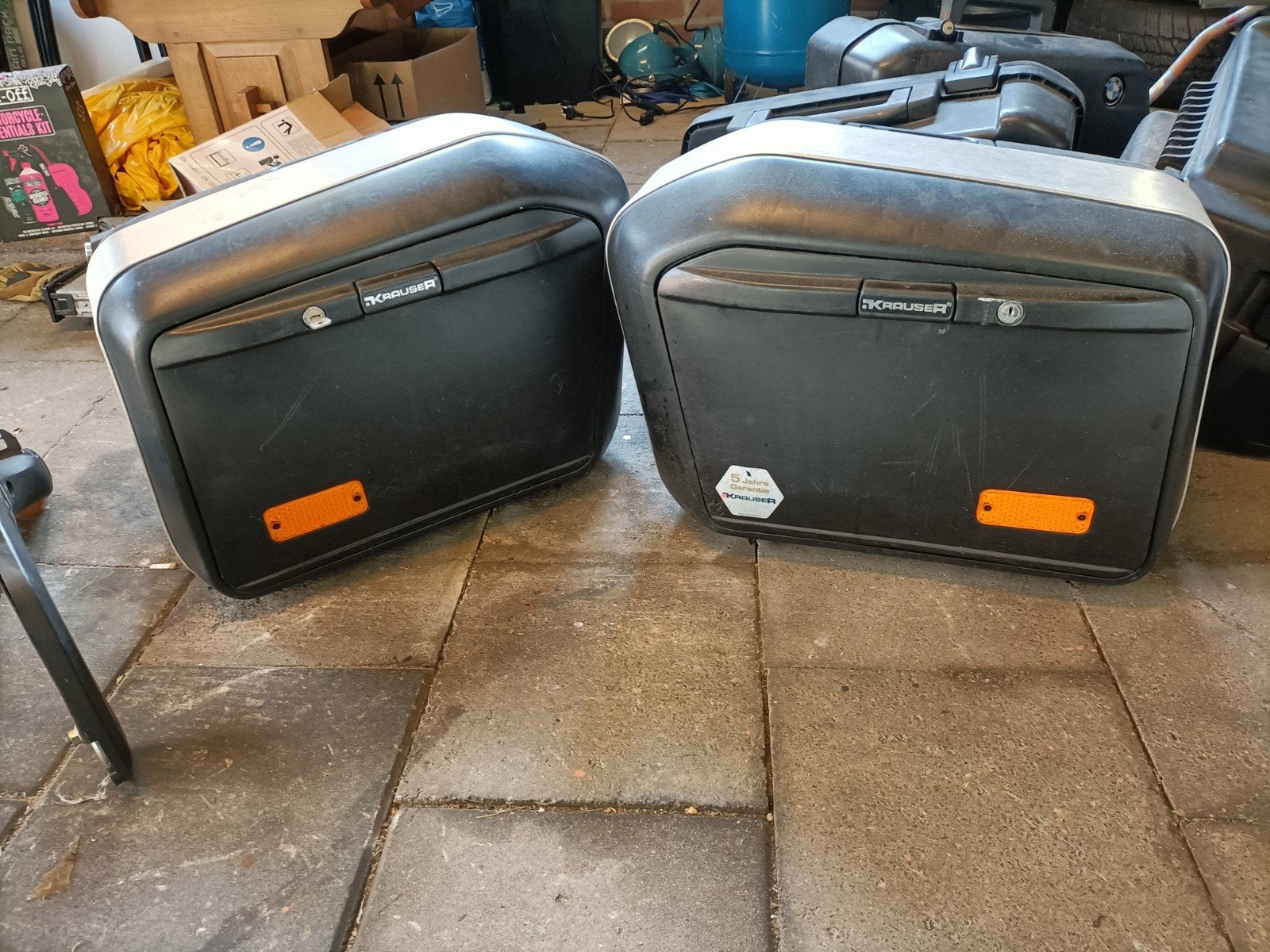 Krauser K2 kofferset + beugel Yamaha XJ750 (met sleutel), Motoren, Ophalen