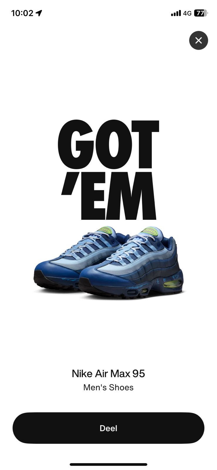 Nike Air Max 95 X Yu-Gi-Oh!, Overige kleuren, Nike, Nieuw, Ophalen of Verzenden