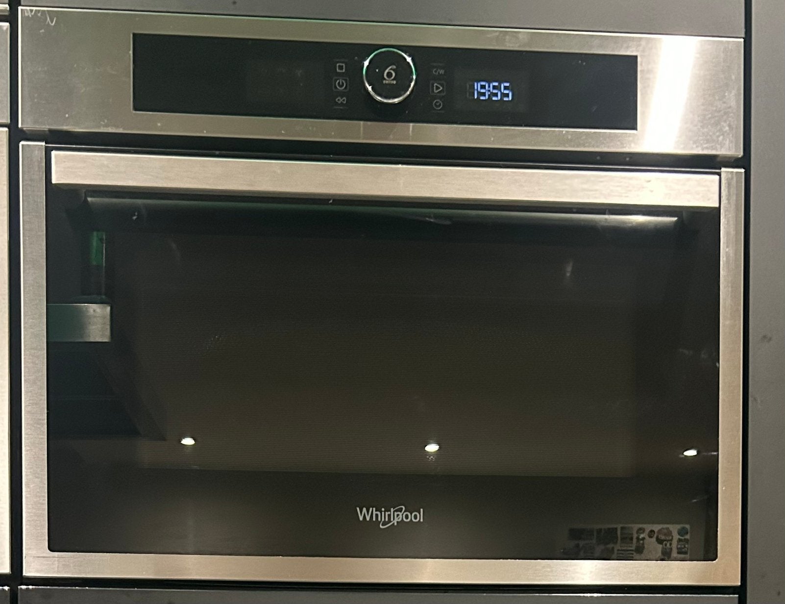 Combi inbouw oven-magnetron, Ophalen, 45 tot 50 cm, Whirlpool, Gebruikt