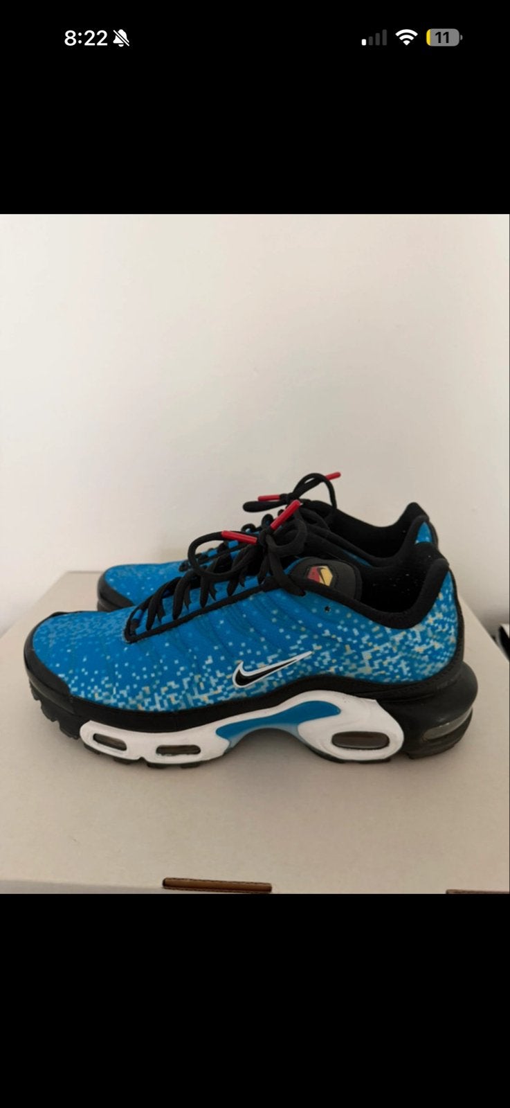 Nike Air Max Plus TN 'Blue Fury' Sneakers, Ophalen, Zo goed als nieuw, Blauw, Sneakers of Gympen