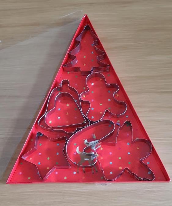Set kerst uitsteekvormen, zo goed als nw in originele doos, Diversen, Kerst, Ophalen of Verzenden, Zo goed als nieuw
