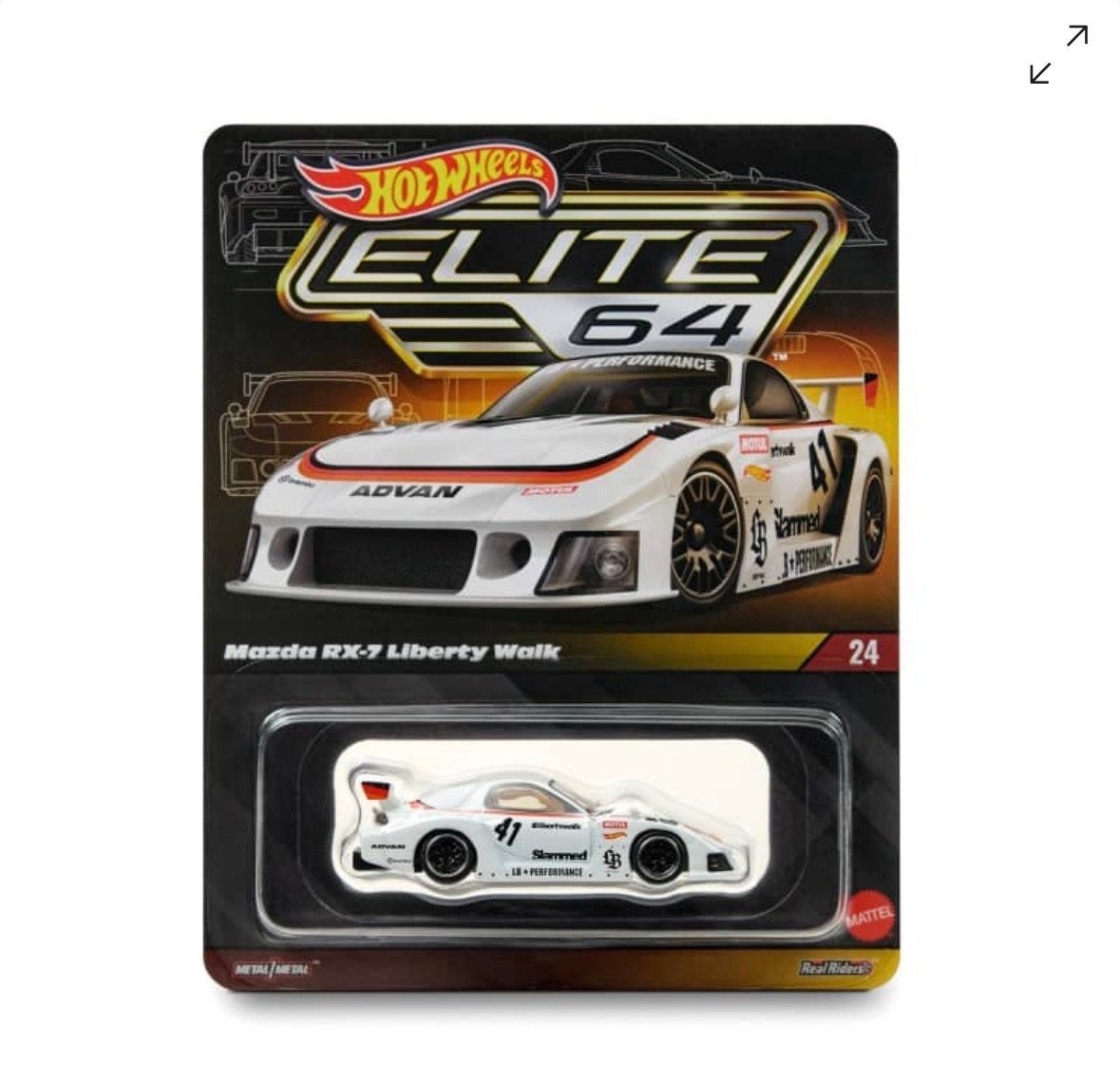 Hot Wheels Elite 64 Mazda RX-7 Liberty Walk, Ophalen of Verzenden, Nieuw, Auto