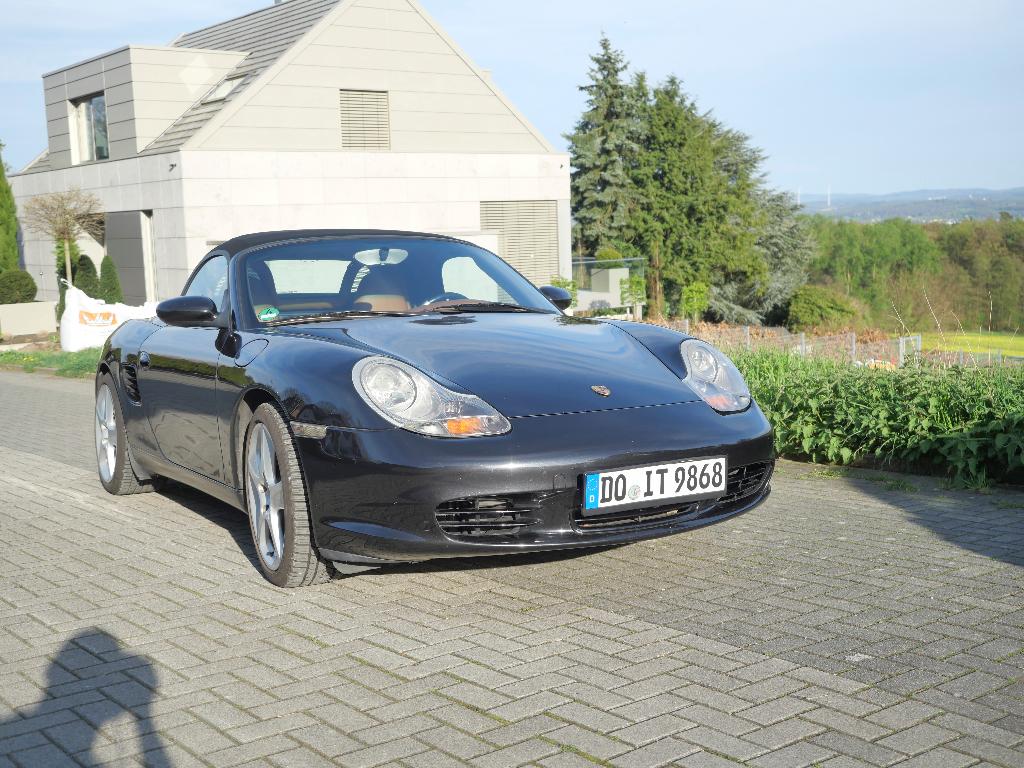Porsche Boxster S Facelift 2004, Achterwielaandrijving, Beige, Cabriolet, Zwart