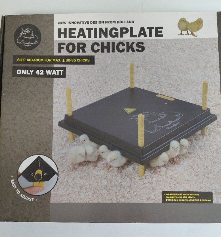 Warmteplaat kuikens  40x40 maar 42 watt, Ophalen of Verzenden, Zo goed als nieuw