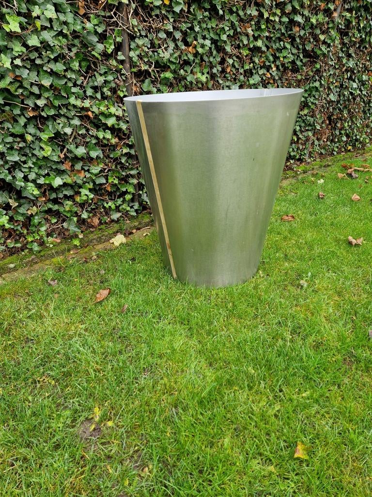 Plantenbak roestvrijstaal, Ophalen, Gebruikt, Rond, Metaal