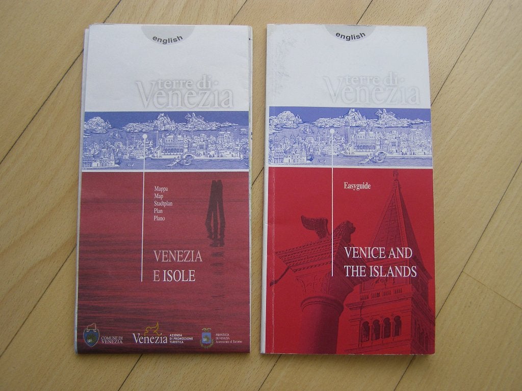 VENETIË (Italië): plattegrond + reisgids; Engelse tekst, Europa, Ophalen of Verzenden, Reisgids of -boek, Gelezen
