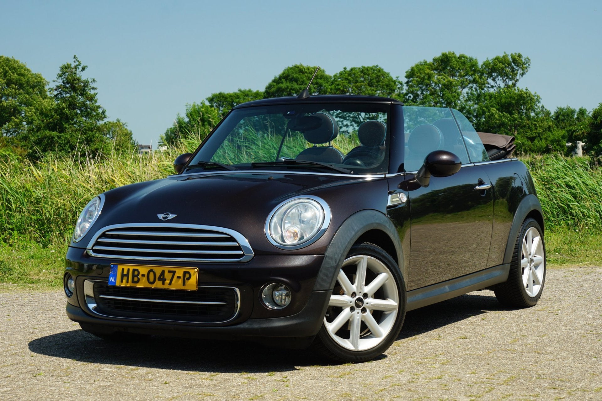 Mini Cabrio 1.6 Cooper | Iced Chocolate Metallic | Leder/Sto, Gebruikt, Euro 6, 4 cilinders, 4 stoelen