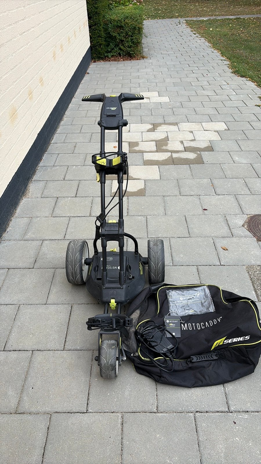 Motocaddy M3 Pro electrische golftrolley, Ophalen, Gebruikt, Golfkar