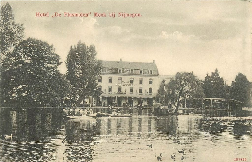 379-091-017 Mook bij Nijmegen Hotel De Plasmolen, Verzenden, Voor 1920, Limburg