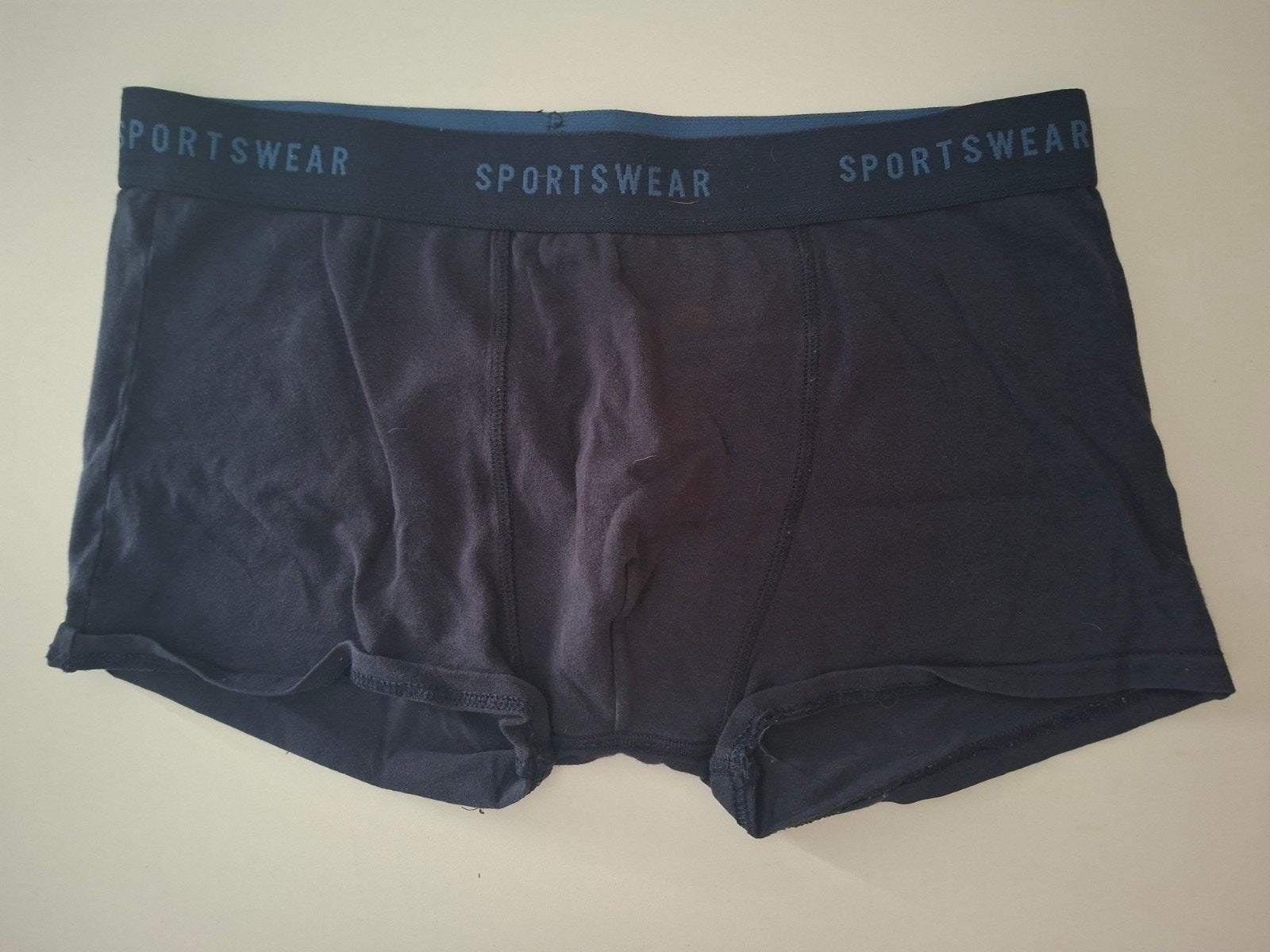 Gedragen, nette boxer, maat M, Verzenden, Blauw, Onbekend, Boxer