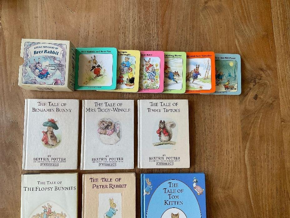 Beatrix Potter Peter Rabbit Engels 7 stuks boekjes boek, Ophalen of Verzenden, Zo goed als nieuw, Prentenboek