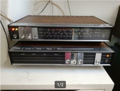 Philips Stereo set uit 1969 zonder boxen., Ophalen, Philips, Tuner of Radio, Losse componenten