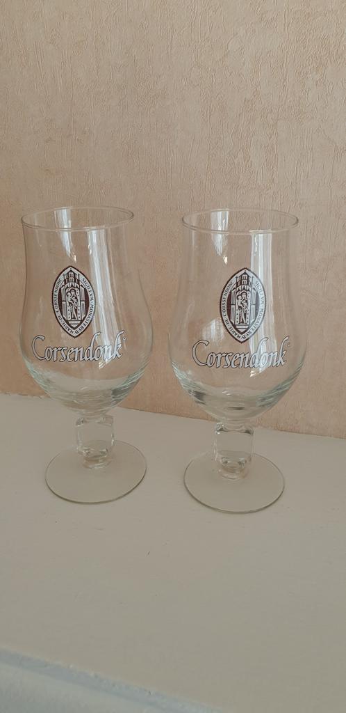 2 Corsendonk bierglazen - Nieuw, Ophalen of Verzenden, Nieuw, Glas of Glazen, Overige merken