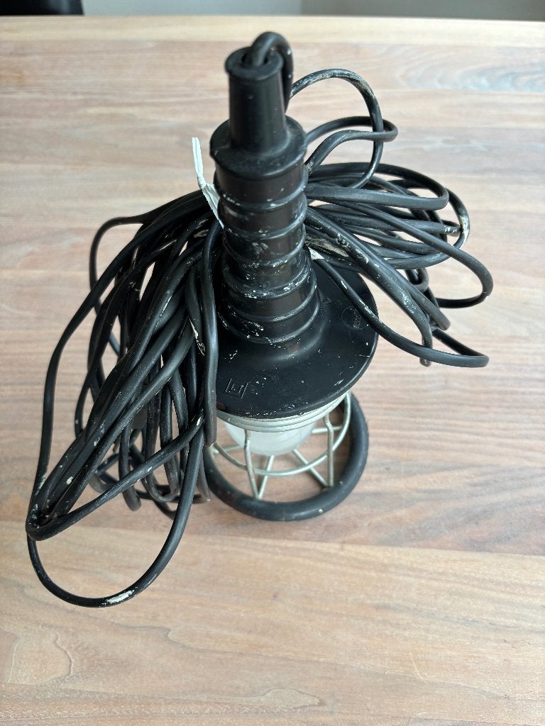 rubberen looplamp met 10 meter elektra snoer, Ophalen of Verzenden, Gebruikt, Overige merken, Kabel of Snoer