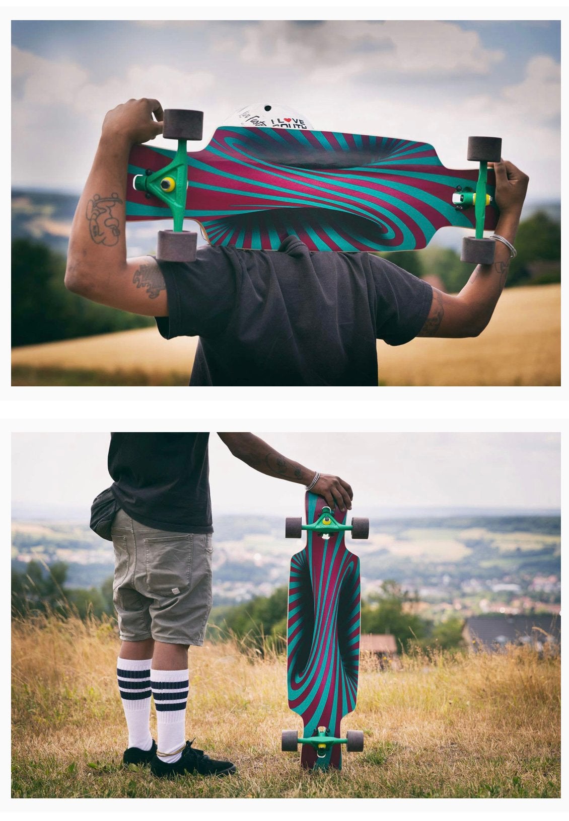 Choke dropthrough longboard lollipop, Ophalen of Verzenden, Zo goed als nieuw, Skateboard, Longboard