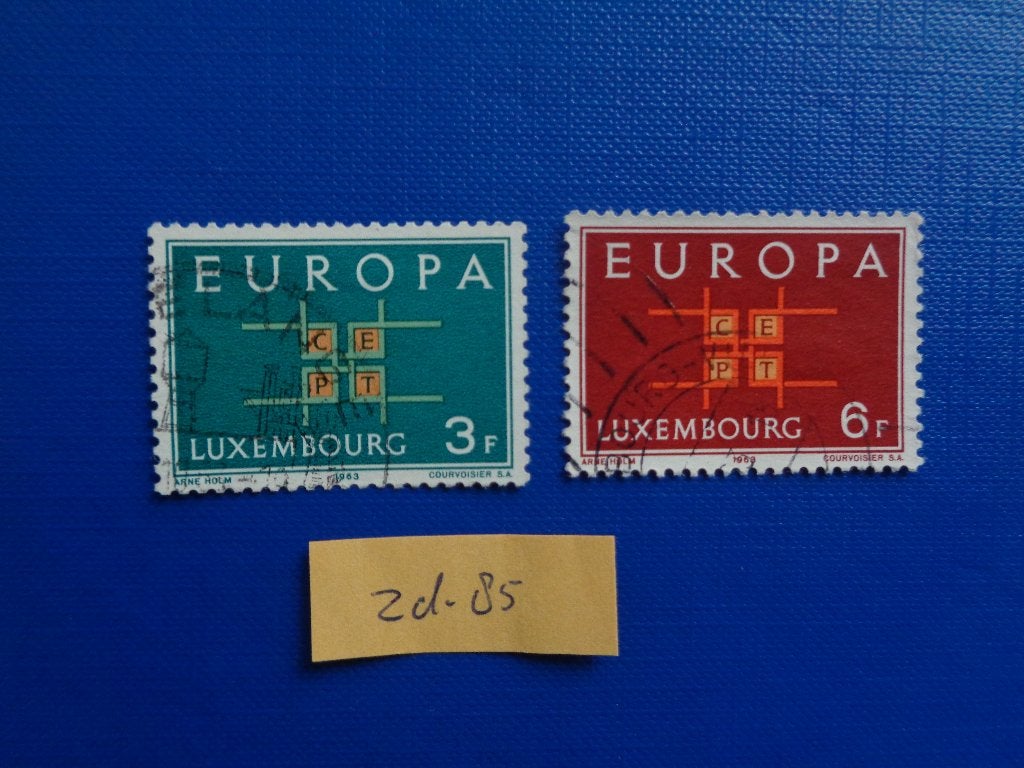 luxemburg - europa zegels 1963 (zd-85), Ophalen of Verzenden, Luxemburg, Gestempeld