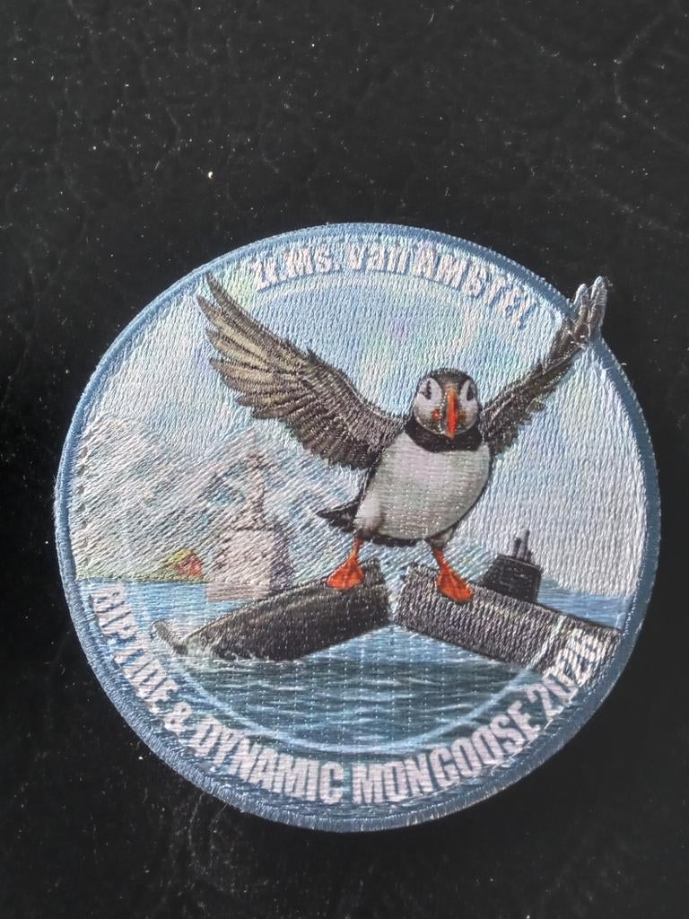 Ze.Ms. van Amstel, Verzamelen, Militaria | Algemeen, Marine, Embleem of Badge, Nederland, Ophalen of Verzenden