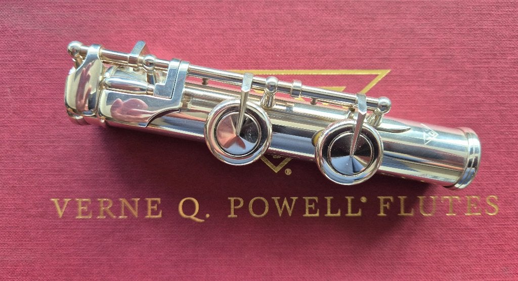 Powell 2100 C-voetstuk Zilver, Ophalen of Verzenden, Nieuw, Dwarsfluit