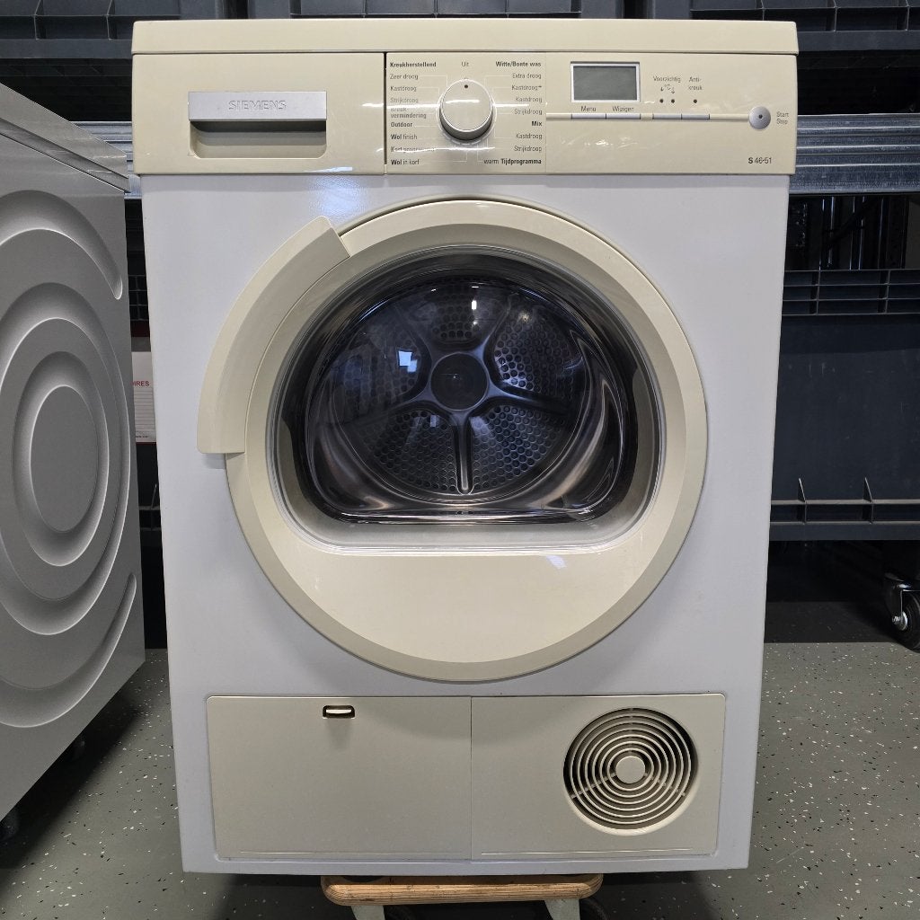 Siemens WT46S510NL Condensdroger 6kg - Gebruikt, Witgoed en Apparatuur, Ophalen, Wolprogramma, Gebruikt, Minder dan 85 cm