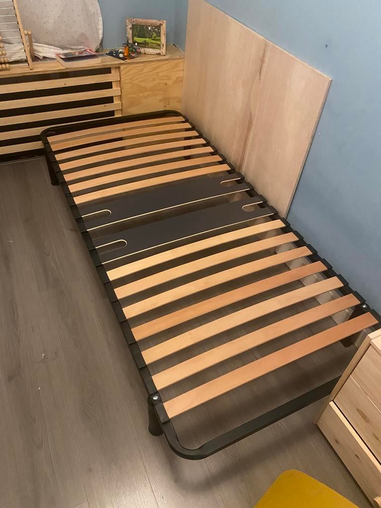 Emma bedframe 90x200 inclusief lattenbodem, Ophalen, Gebruikt, 90 cm, Eenpersoons