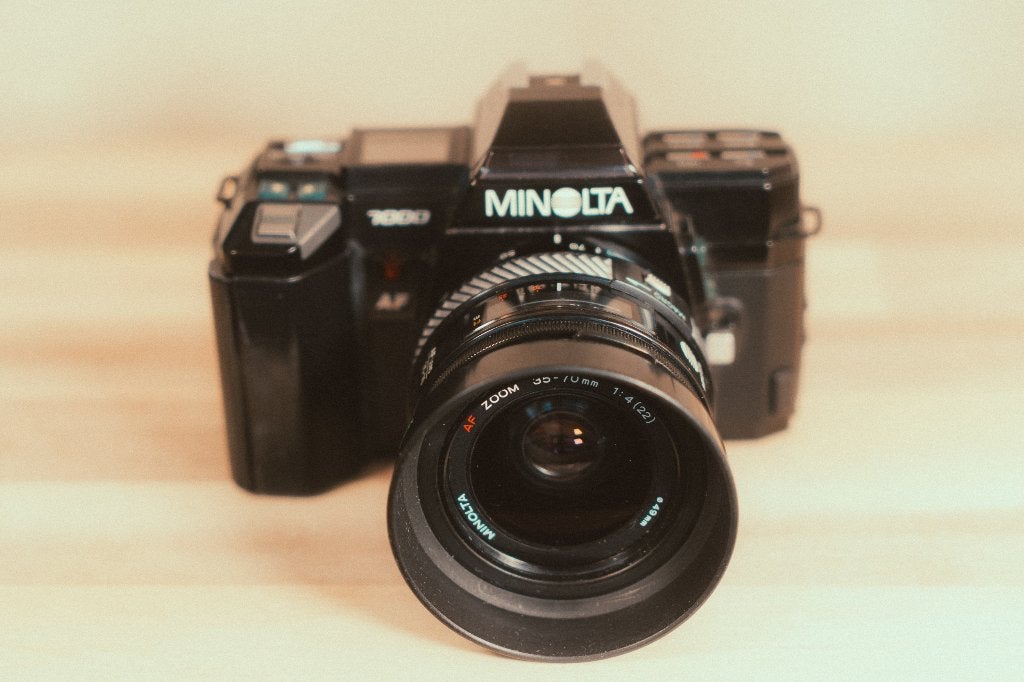 Minolta 7000 AF met 35-70mm zoom, A-mount, past op Sony, Ophalen of Verzenden, Gebruikt, Spiegelreflex, Minolta