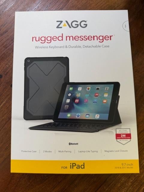 IPad hoes met toetsenbord, Computers en Software, Tablet-hoezen, 9,7 inch, ZAGG, Nieuw, Bescherming voor- en achterkant