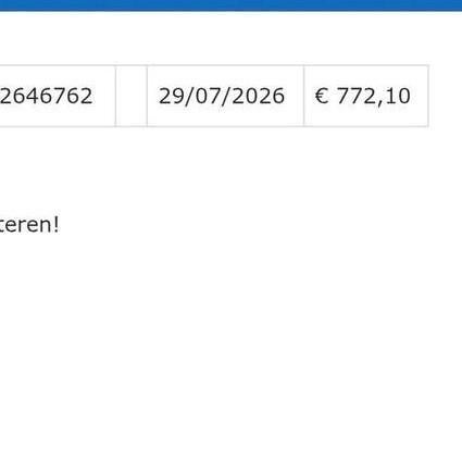 Tegoedbon X2O van 772 euro .tot 29 Juli besteedbaar., Eén persoon, Cadeaubon