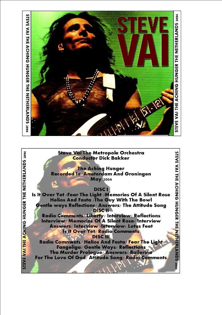 Live Show van Steve Vai The Aching Hunger, Ophalen of Verzenden, Zo goed als nieuw