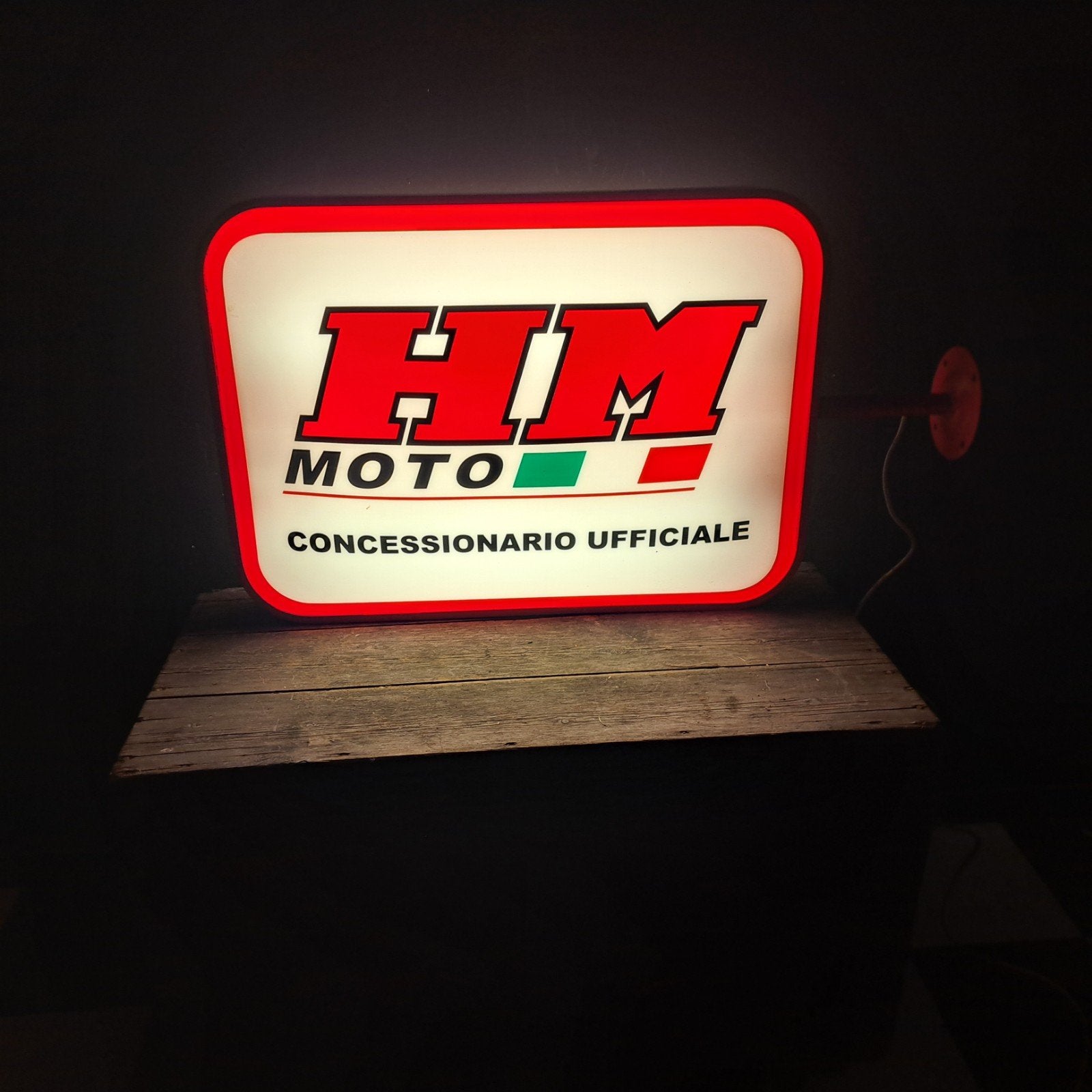 HM Moto Lichtbak Vintage, Ophalen, Gebruikt, Lichtbak of (neon) lamp