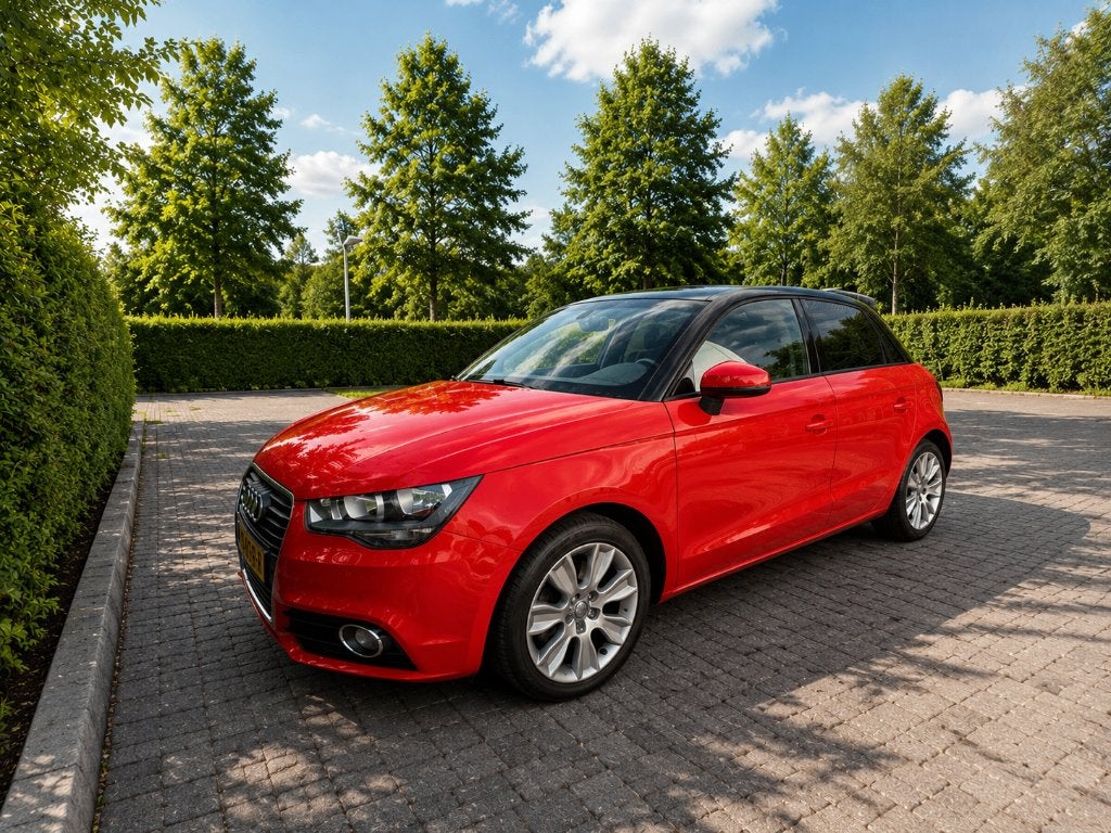 Audi A1 1.4 Tfsi Sportback 2013 Rood + set winterbanden, Voorwielaandrijving, A1, Zwart, 4 cilinders