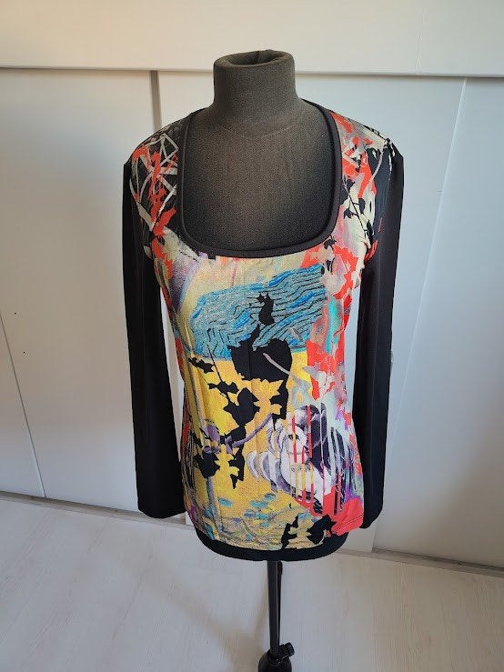 Save the Queen top, maat L, Meerkleurig, Maat 42/44 (L), Zo goed als nieuw, Lange mouw