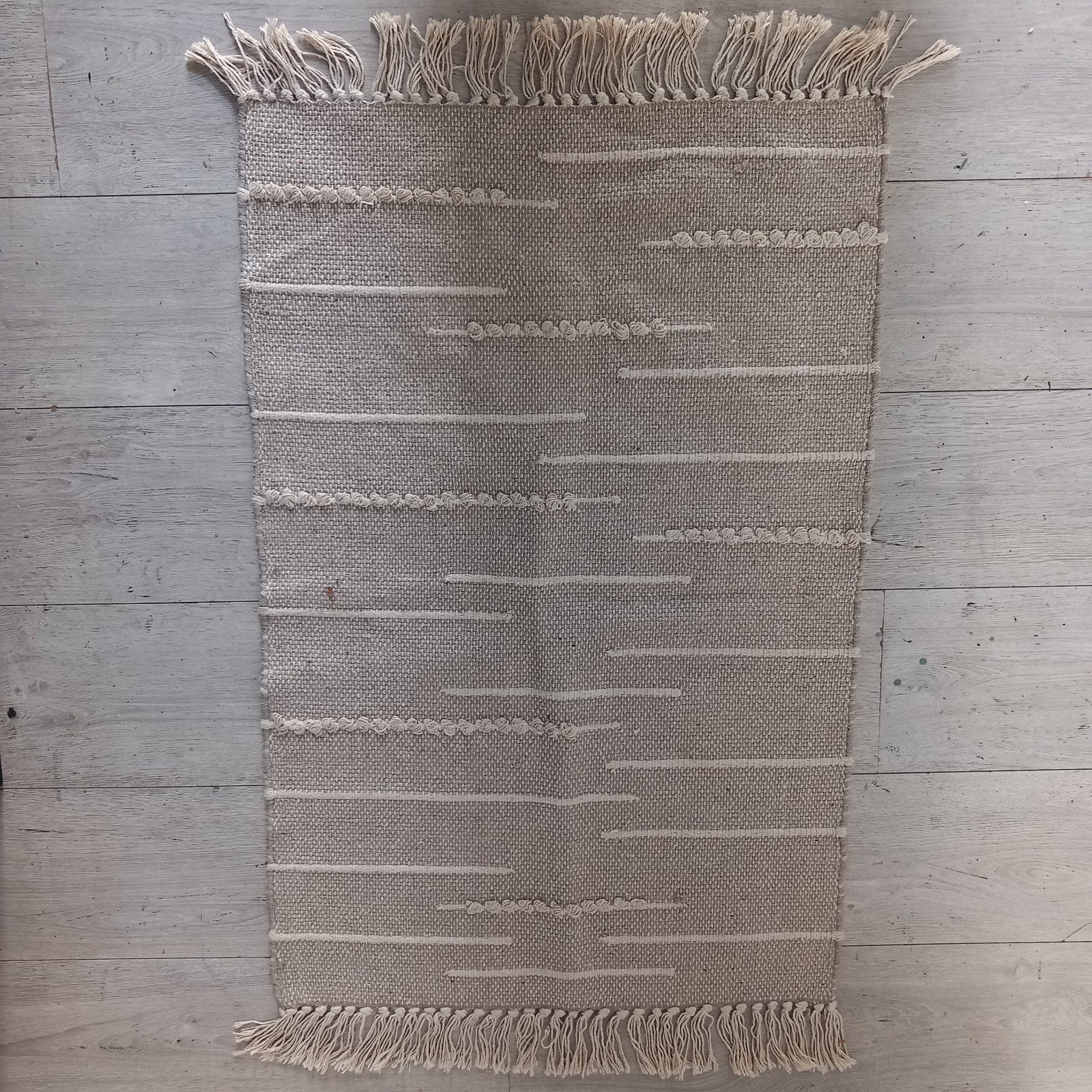 Tapijt creme vloerkleed, Huis en Inrichting, Stoffering | Tapijten en Kleden, Grijs, Nieuw, Rechthoekig, 50 tot 100 cm