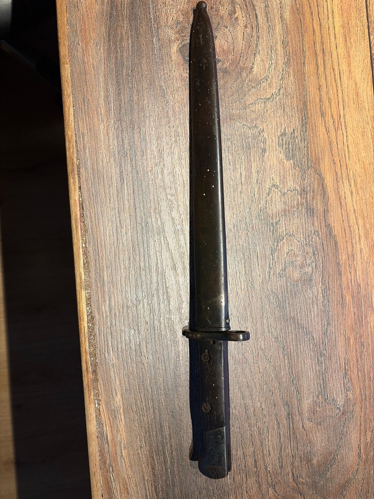 Antieke bajonet met schede - Militaria verzamelobject, Ophalen of Verzenden, Overige soorten, Overige gebieden, Mes of Dolk