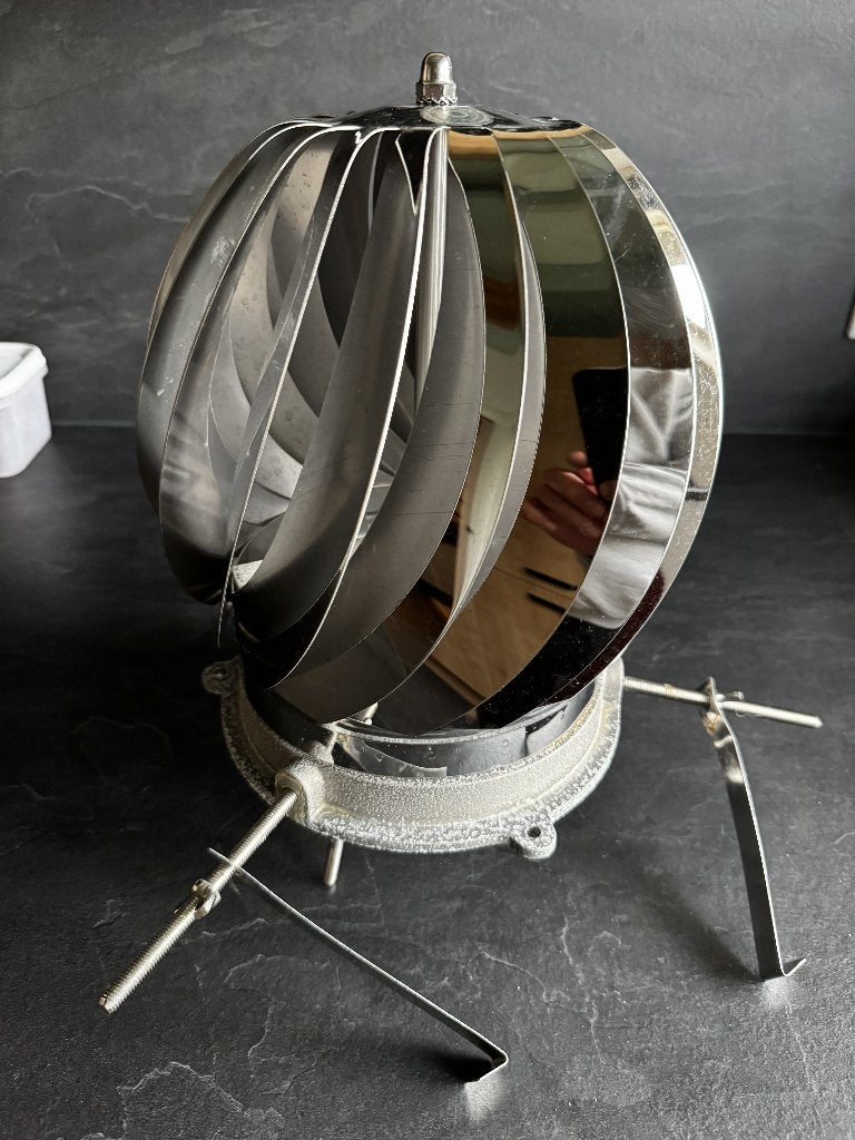 Ventilator (hout)kachel Mini Rotorvent schoorsteenkap, Verzenden, Zo goed als nieuw, Hout, Houtkachel