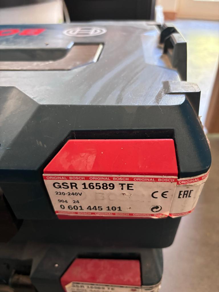 Bosch GSR 16589 TE Boor- en Schroefmachine, Ophalen, Gebruikt, Variabele snelheid, Boor- en Schroefmachine