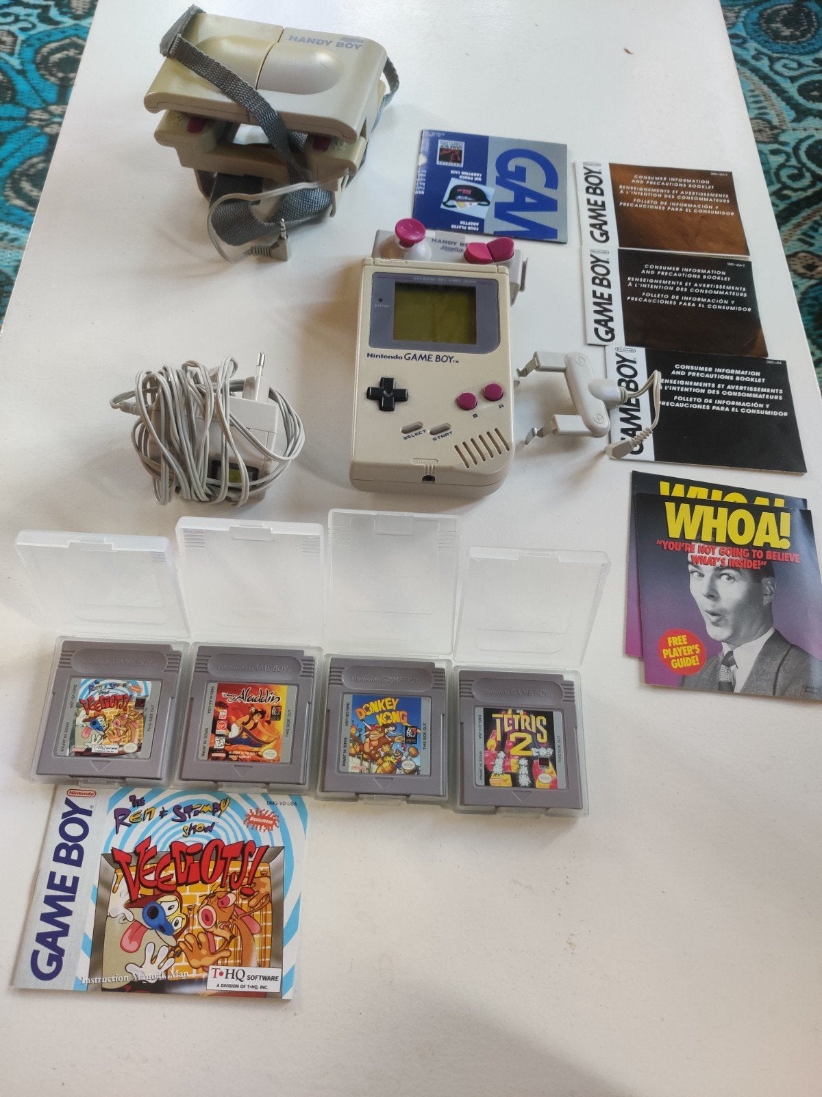 Originele game boy met spelletjes en accessoires, Spelcomputers en Games, Spelcomputers | Nintendo Game Boy, Ophalen of Verzenden