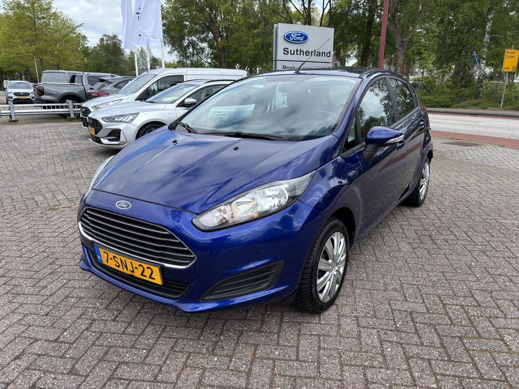 Ford Fiesta 1.0 Style | 65pk | Cruise control | Navigatie |, Stof, Euro 6, 525 kg, Blauw