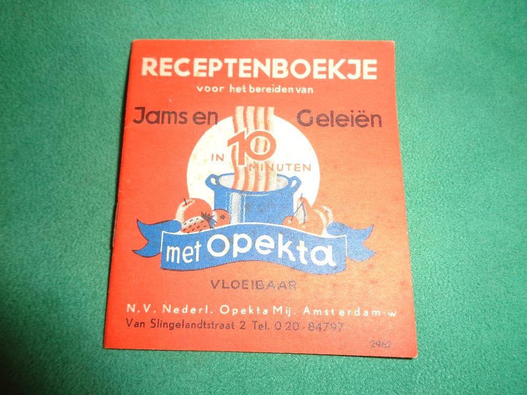 Opekta Otto Anne Frank folder / handleiding zeer mooi, Verzamelen, Verzenden, Nederland, Boek of Tijdschrift