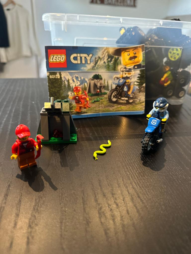Lego City Bergpolitie 60170 - Compleet en intact!, City, Lego, Ophalen of Verzenden, Zo goed als nieuw